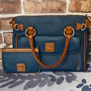 Dooney & Bourke Blue Satchel set